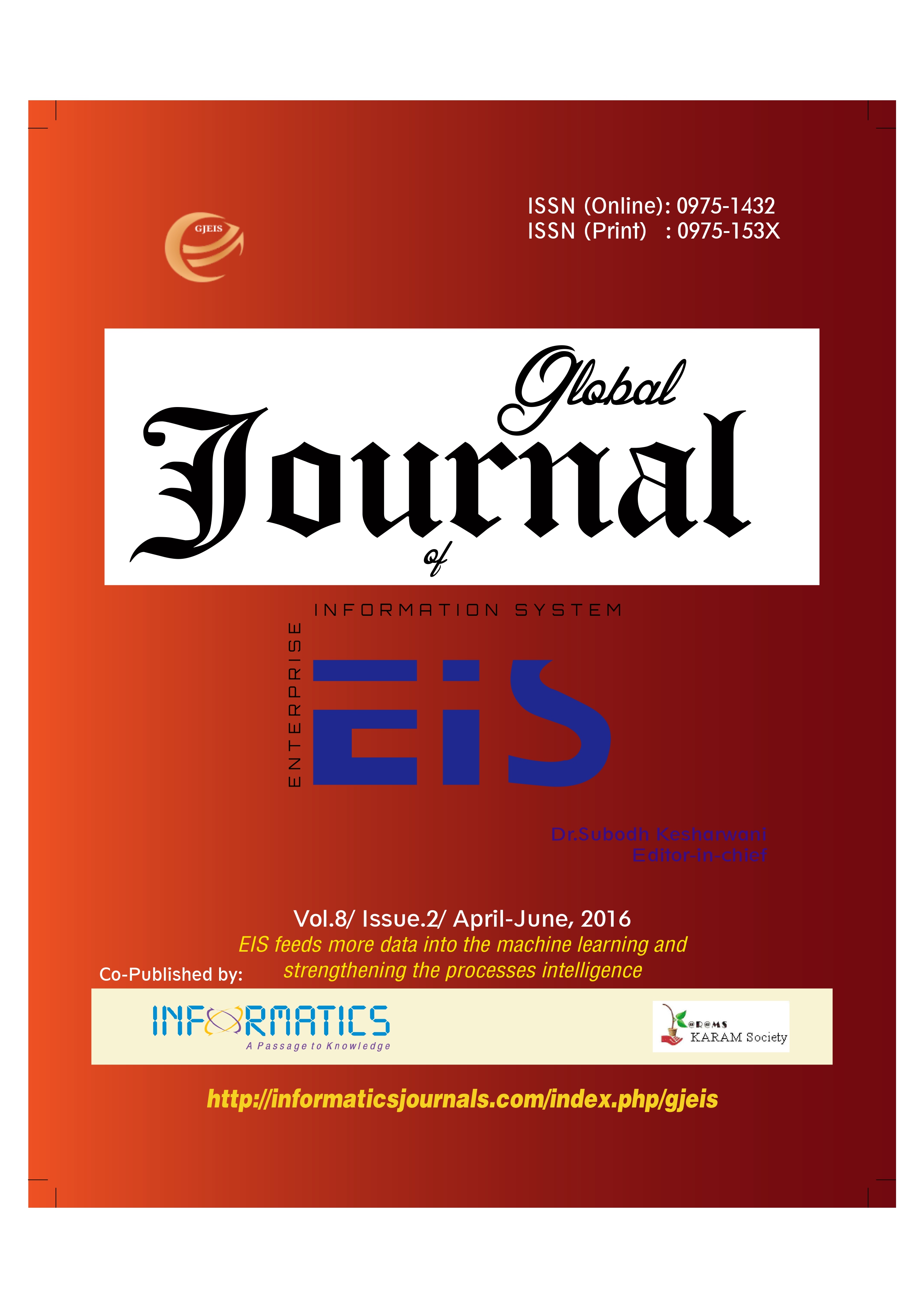 					View Vol. 8 No. 2 (2016): Volume 8 | Issue 2 | Apr-June 2016
				